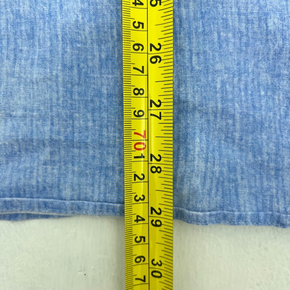 Robert Graham Mens X-Large Button‎ Up Shirt Blue Tailored Fit Short Sleeve - Picture 9 of 11